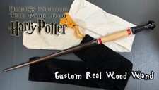 Custom REAL WOODEN Magic Wand 15", Hogwarts Gryffindor, RARE, Wizardry World HP
