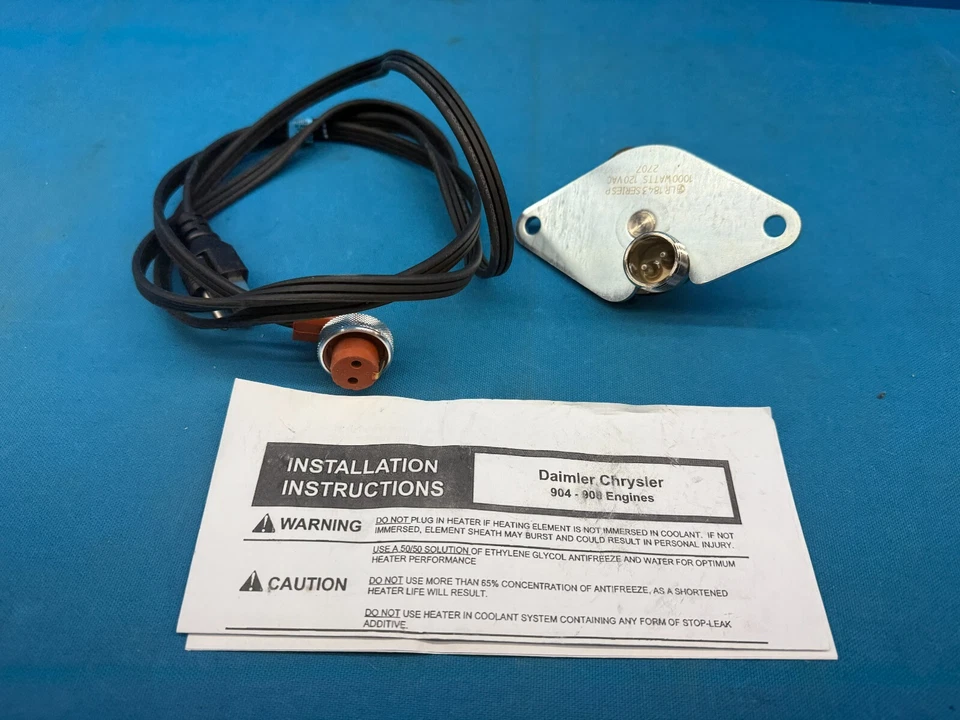 ZeroStart 3500046 Temro Heavy Duty Engine Block Heater For Mercedes 904 Engine - Image 3 of 4