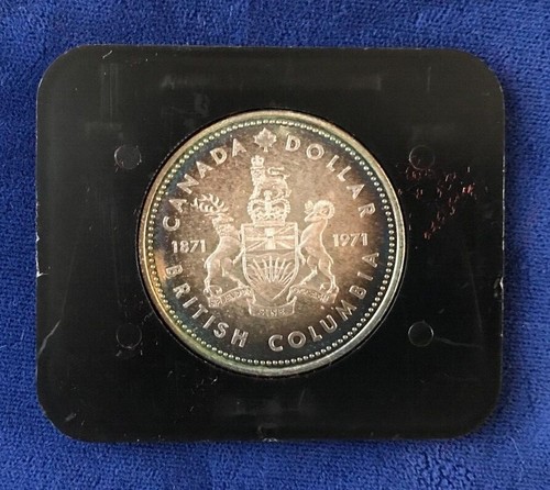 1971 and 1973 Canada Silver Dollars- Original Boxes-British Columbia and P.E.I. - Picture 3 of 7