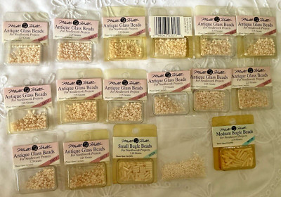 Mill Hill Glass Beads Lot 18 Needlework Projects Crafts Petite New See Listing