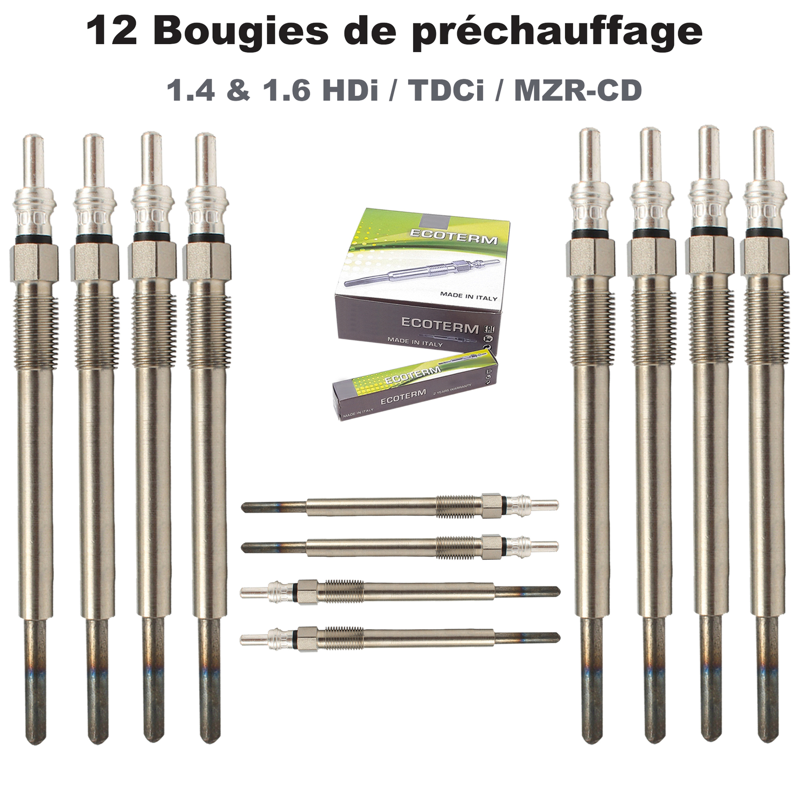 Bougie de préchauffage 1.6 HDi 0100276012 réduction des fumées - 4