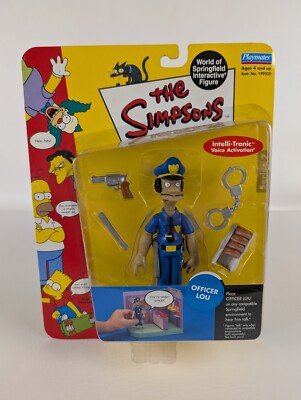The Simpsons Playmate Figur Officer Lou Series 7 Vintage 2001 US Import Neu
