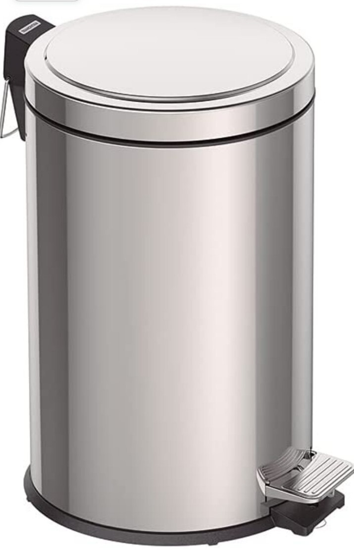 Tramontina Polished Stainless Steel Pedal Bin 12L New Boxed