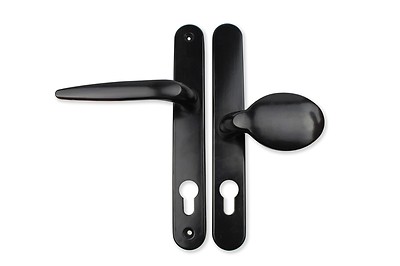 UPVC Door Handle Set 92mm 62mm Lever Pad Pair 211mm Fixings - Foto 9