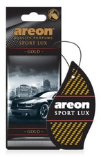 Areon Sport LUX Quality Perfume/Cologne Cardboard Car Air Freshener, Gold-12PK