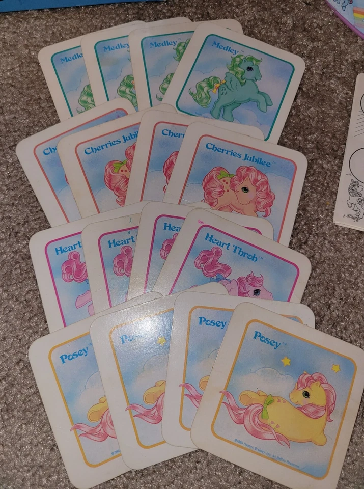 Vintage My Little Pony Merry Go Round Game Complete Used Hasbro Milton Bradley - Image 3 of 4