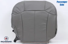 2002 Escalade -PASSENGER Bottom PERFORATED Replacement Leather Seat Cover Gray