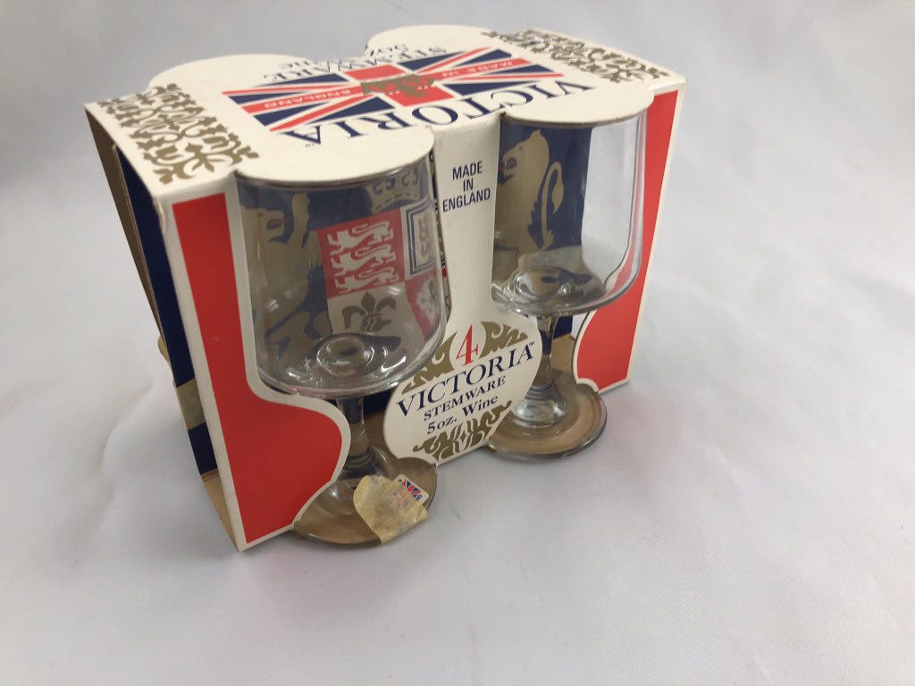 Victoria Stemware 5 Oz.Wine Glass Set Made In England eBay