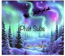 20oz Sublimation Tumbler Wrap Northern Lights Santa Ready to Press Heat Transfer