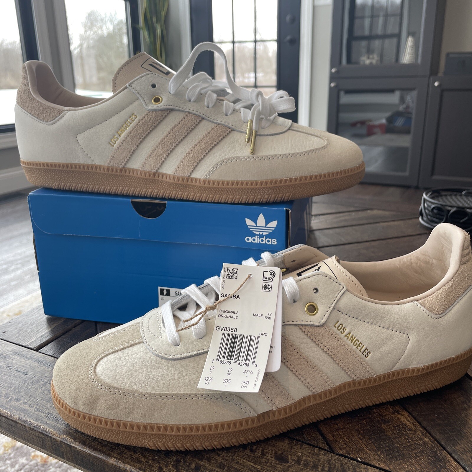 Adidas Los Angeles LAFC Samba Shoe Tan 