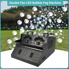 3 IN 1 Smoke Fog Bubble Machine LED Stage Light Fogger DMX Remote DJ