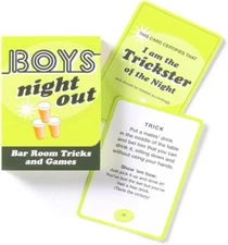 Boys Night Out Cards 50 Bar Room Tricks, Challenges & Games for The Guys