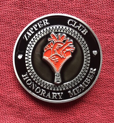 Zipper Club Challenge Coin - Coronary Artery Bypass - Open Heart Surgery