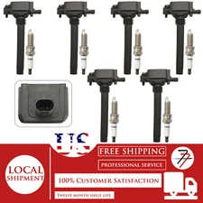 6pcs Ignition Coil and Iridium Spark Plug For 2011-2020 Chrysler Ram 3.6L