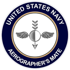 U.S. Navy Aerographers Mate AG Bumper Sticker Military Vinyl Soldier Decal 5"