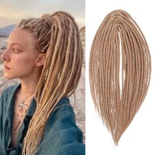 50cm Double Ended Dreadlocks Doppel Dünne Dreads Kunsthaar Hip-Hop Locs DE Dread