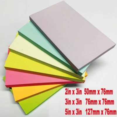 Memo Pad with 40 Sticky Post It Notes 50mm x 76mm,76x76mm, 127mm x 76mm SALE!