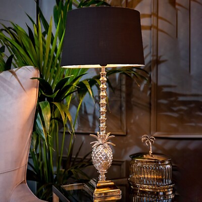 Culinary Concepts Ananas Tischlampe mit schwarzem Schirm