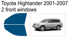 Premium Carbon Window Tint fits Toyota Highlander 2001-2007 precut tint 2f