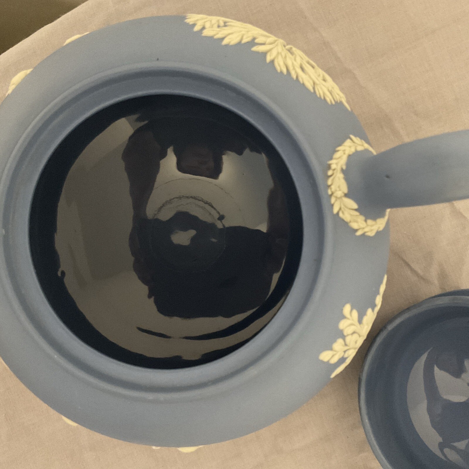 Wedgwood Blue Jasper Teapot Made in England eBay