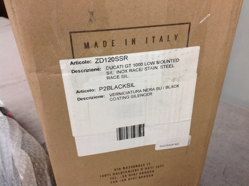 SILENCIADORES DE ESCAPE DUCATI GT1000 ZARD RACING Foto 4 de 4