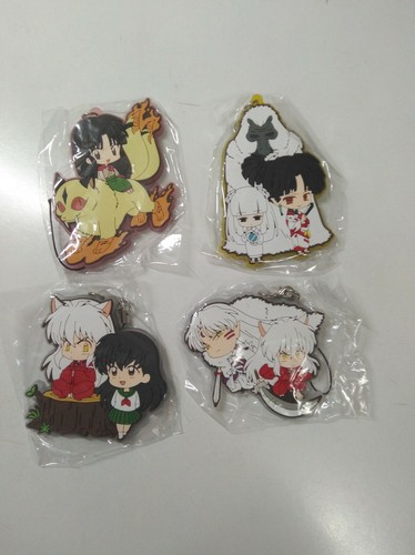 Anime Sesshomaru & Rin Rubber Strap Keychain - Key Ring Charm, Cosplay Accessory, Cute Gift (2 Inch)