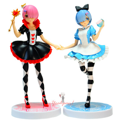 Re:Zero Rem Ram in Wonderland SSS Figure Set FuRyu FROM JAPAN +