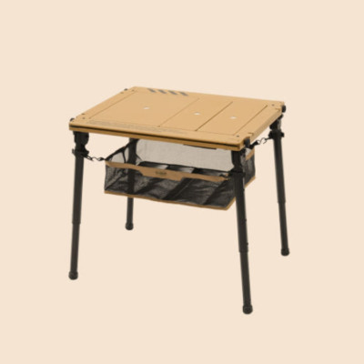 [Cargo Container] COMPFORT IGT 2-unit table camping assembly / Beige color