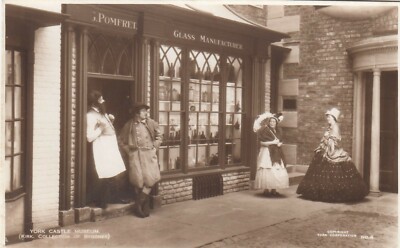 Postcard - York - Castle Museum - Glass Manufacturers Shop - (No 4)