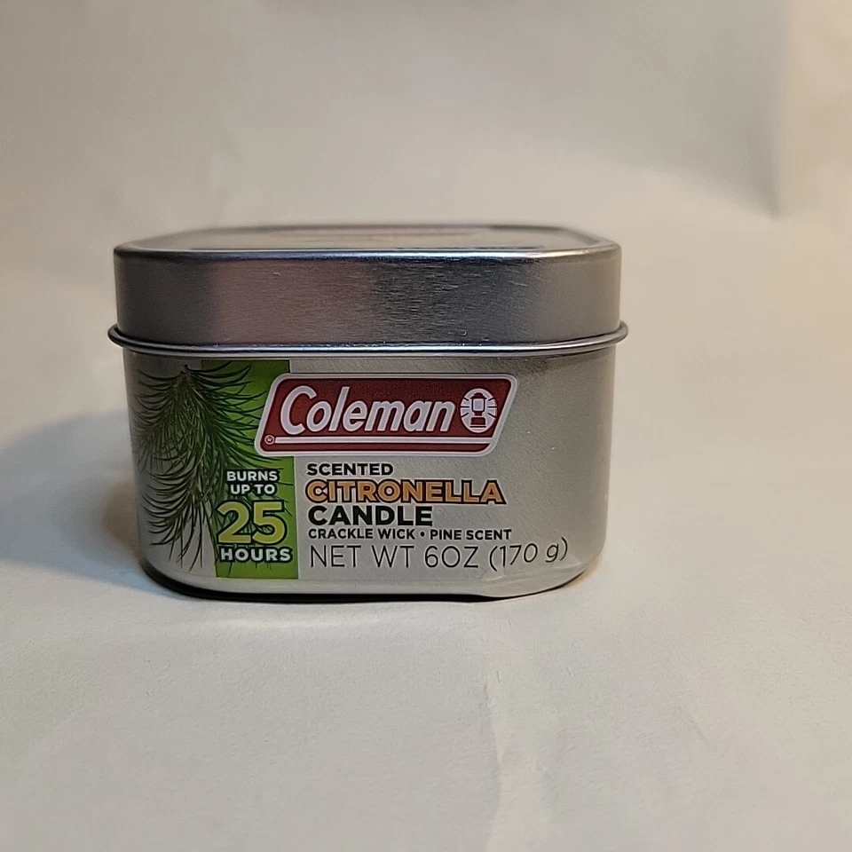 Coleman Scented Citronella Candle - Crackle Wick - Pine Scent 6 Oz. Up To 25hrs - Image 4 of 4