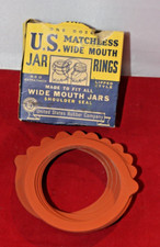 BOX of 10  Wide Mouth Rings Seal For Jars  US Matchless - US Rubber Co.