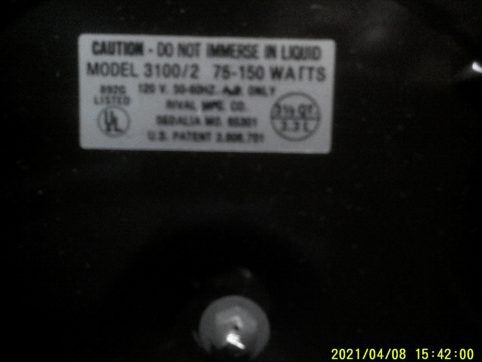 Vintage 1980s Rival Crock Pot Almond and Brown Model 3100 / 3.5 Quart NOS / NIB! eBay