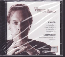 Scriabin & Rachmaninoff by Vincent Russo (CD, Sony) NEW