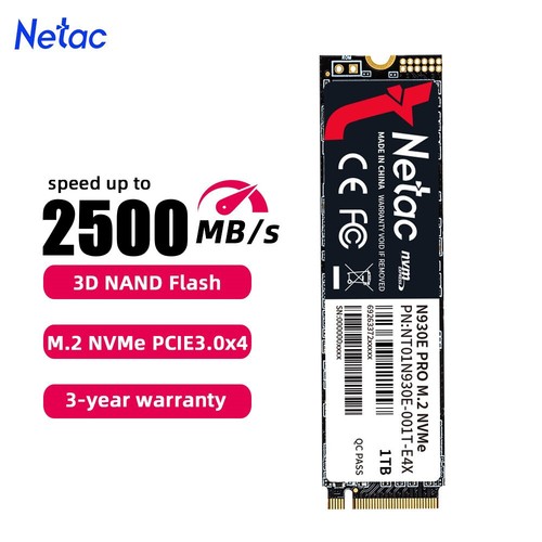 Netac M.2 2TB 1TB 500GB Internal SSD NVMe PCIe3.0 Gen3x4 Solid State Drive lot - Picture 15 of 26
