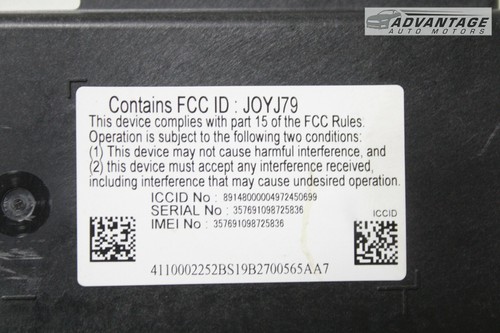 2019-2023 MAZDA 3 MOBILE DATA COMMUNICATION COMPUTER CONTROL MODULE UNIT OEM - Picture 6 of 7