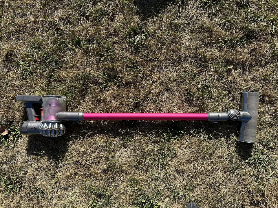 Dyson V6 Motorhead + Stick Cleaner Purple Pink Tested Working DC59 - Image 2 of 4