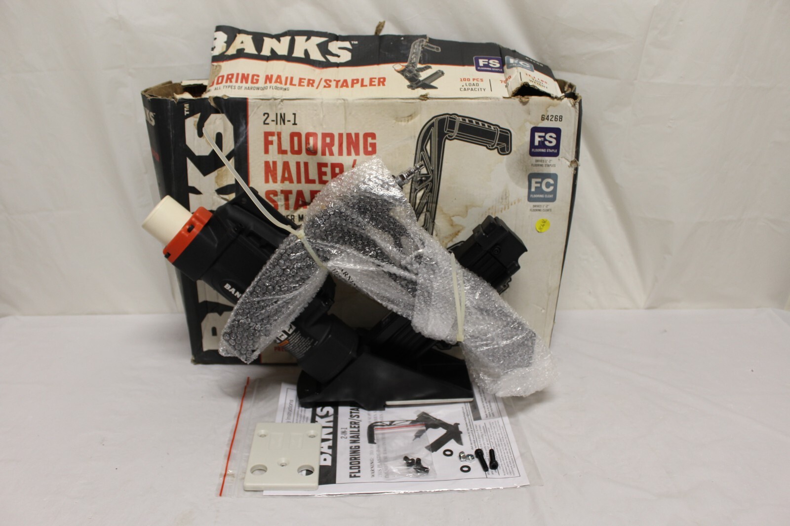 Banks 64268 Flooring Air Nailer Stapler, Manual C1 eBay