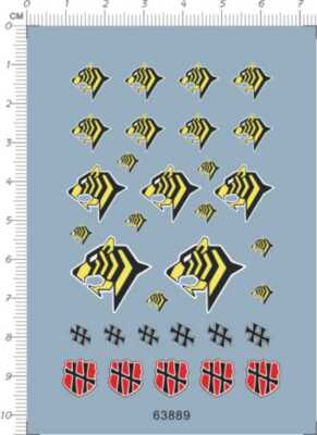 HG 1/144 Desert Tiger Heine Westenfluss MS-06 GDM Figure Markings Water Decal
