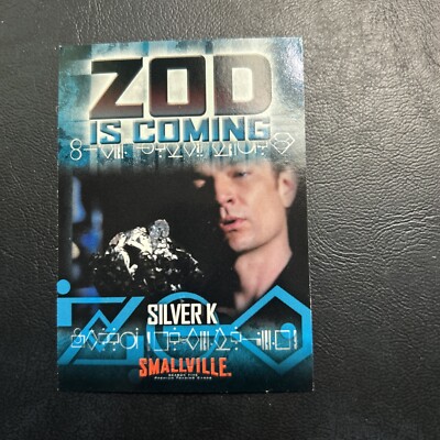 Bww Smallville Season 5 Five 2006 #37 Milton Fine Silver K Zod Is Coming