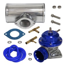 Universal Billet Aluminum Type-s Turbo Blow Off Valve Bov3 Flange Pipe Blue