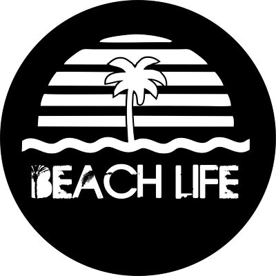 Palm Tree Camper RV ANY Vehicle,Trailer Beach life Spare Tire Cover ANY Size