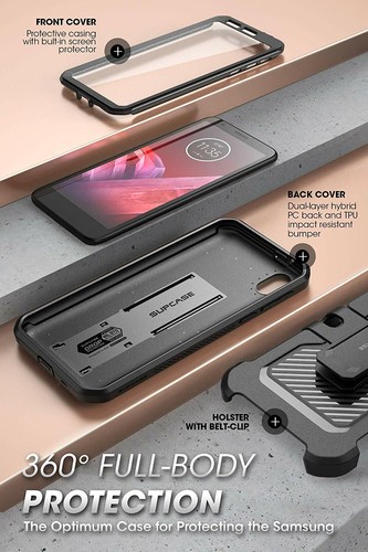 For Moto E6 2019 Case, SUPCASE Unicorn Beetle Pro Cover with Screen Protector - Picture 4 of 6
