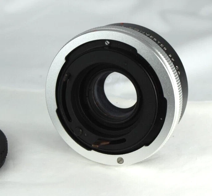 2x Teleconvertidor CUERPO NEGRO montaje FD para A1 AE-1 AE-1 Pro T90 FTB etc Lote1008 Foto 3 de 4