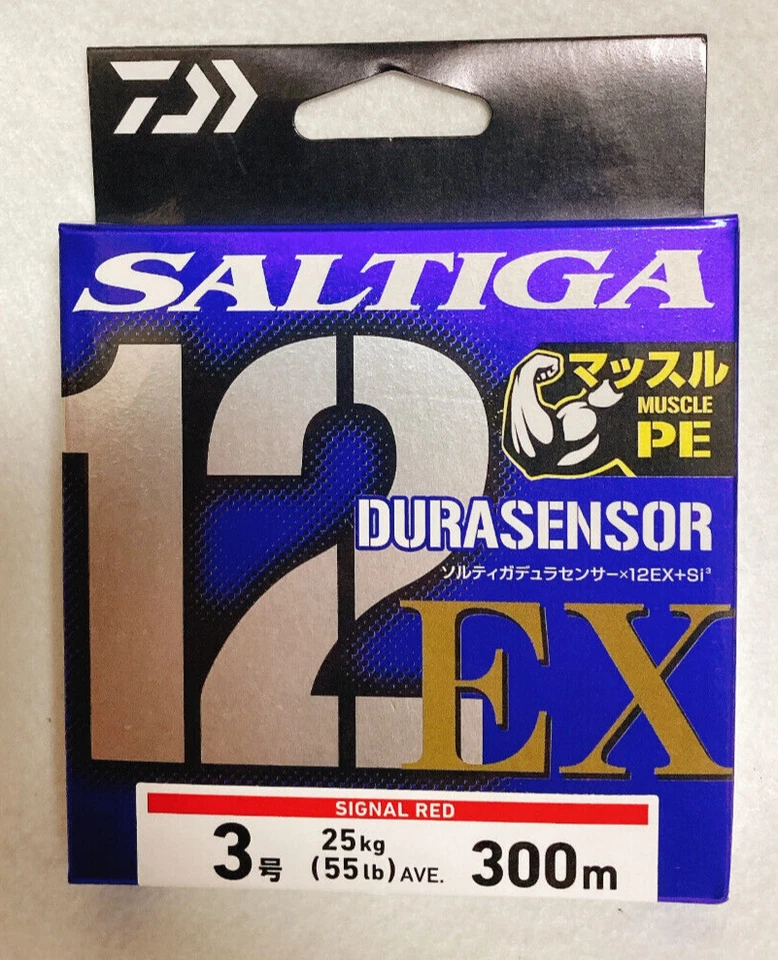 DAIWA PE Line UVF SALTIGA DURA SENSOR 12 Braid +Si3 300m LB Choose - Image 2 of 4