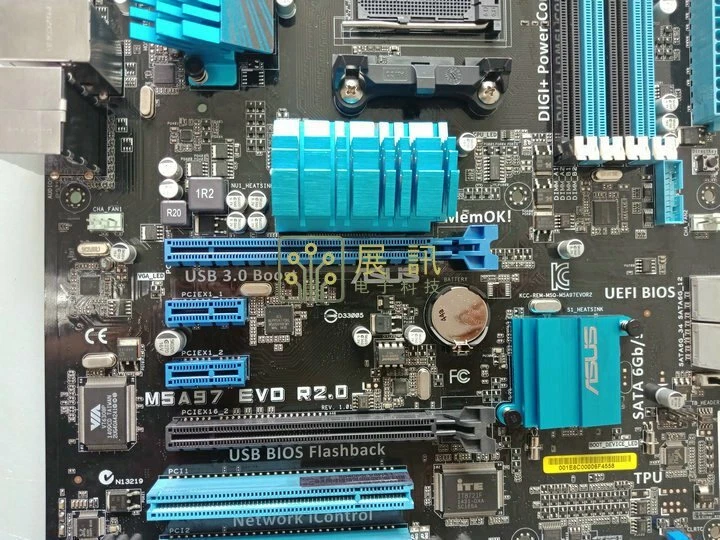 FOR Asus M5A97 EVO R2.0 AM3/AM3+970 Motherboard Support FX 6 core 8 core Tested - Image 2 of 3