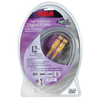 Rca Dt12c Rg-6 Digital Coaxial Video Cable F Male-male 12 Ft Rca Dt12c Rg-6 Digital Coaxial Video Cable F Male-male 12 Ft