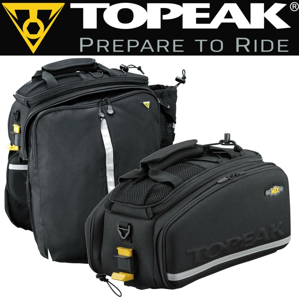 Topeak TT9647B MTX EXP Trunk Bag w Folding Panniers Quick Track w Bottle Holder
