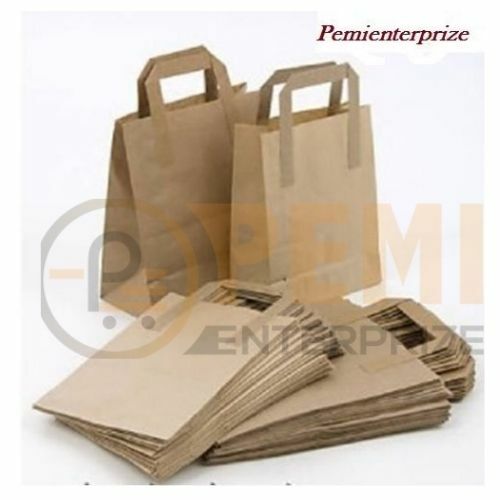 25 bolsas de papel Kraft marrón medianas - SOS Carrier almuerzo/cena comida para llevar - Imagen 7 de 9