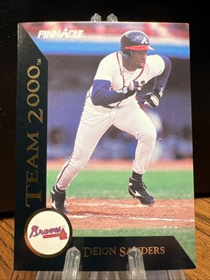Deion Sanders 1992 Score Pinnacle - Team 2000 #31 of 80 - Atlanta Braves Card