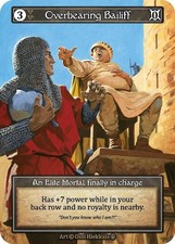 Sorcery Contested Realm TCG Arthurian Legends FOIL OVERBEARING BAILIFF 